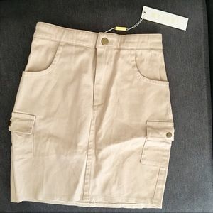 MESHKI cargo mini skirt